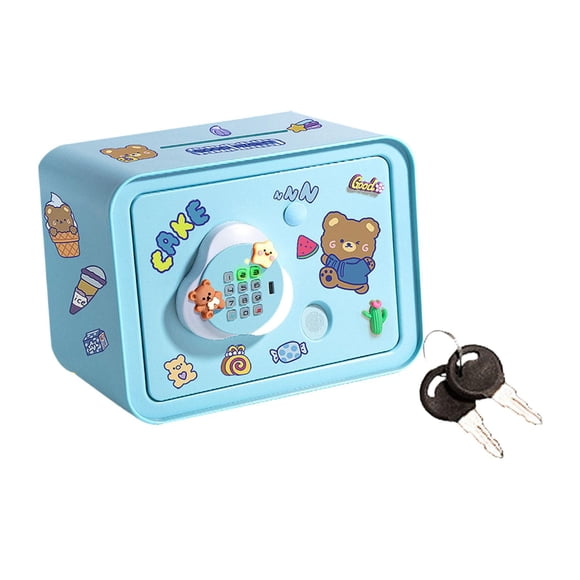 Piggy Bank Gift Money Box De Seguridad Caja De Seguridad De Cajero Automático Banco De Ahorro Para Niños