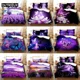 thumbnail image 1 of Purple Bedding Set Linens Duvet Cover Bed Quilt Pillow Case Comforter Lavender Butterfly Full Bed Sheets, 1 of 5