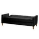 thumbnail image 2 of Futón Sofá Cama Genova Tela Velvet Negro, 2 of 8