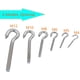 thumbnail image 4 of 10 pernos de gancho de acero inoxidable 304 - M5 (tipo gancho), 4 of 5