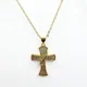 thumbnail image 2 of Collar Cruz Oro18k, Brillante  Protección, Regalo Religioso Dorado, 2 of 5
