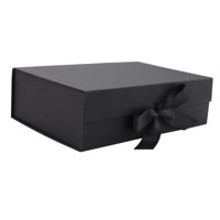 Magideal - Caja De Regalo Con Cinta Propuesta Cajas De Regalo Caja De Presentación Caja De Embalaje De Regalo Grande Para Fiesta De Compromiso Fiesta De Cumpleañ Negro