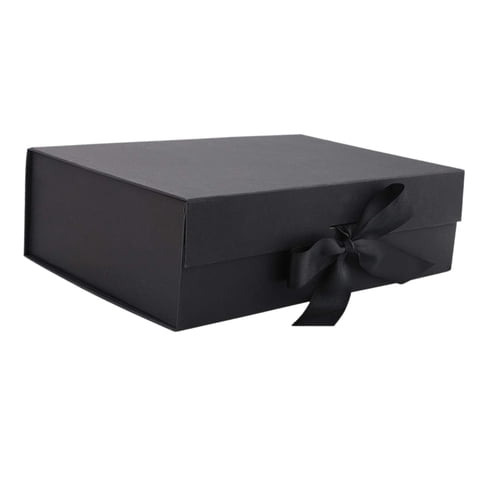 Magideal - Caja De Regalo Con Cinta Propuesta Cajas De Regalo Caja De Presentación Caja De Embalaje De Regalo Grande Para Fiesta De Compromiso Fiesta De Cumpleañ Negro