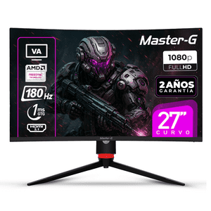 Master-G - Monitor Gamer 27"" Curvo Fhd 1080 Va 180Hz 1Ms Mgmg2740C