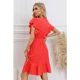 thumbnail image 3 of Vestido Corto Mujer Manga Corta Casual Eventos Cuello V 3332, 3 of 3