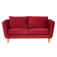 Barra Design - Sofá Thomas 170 Felpa Rojo