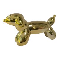 Genérico - Set De 2 Estatua Perro Escultura Arte Resina Decoración Jhn