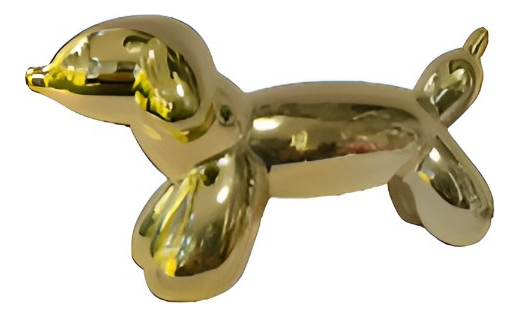 Genérico - Set De 2 Estatua Perro Escultura Arte Resina Decoración Jhn