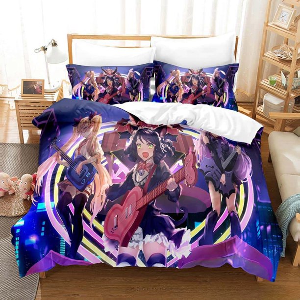 Fashion Game Show By Rock! Bedding Set Cartoon Anime three-piece set Adult Kid Bedroom Duvet cover Sets Home Textiles Bed Sheets