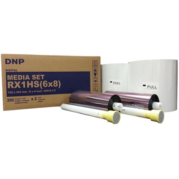 Medios de impresión DNP DS-RX1HS 6x8" 700 impresiones 2 rollos