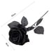 thumbnail image 4 of Xiao Hua Ramo de Boda de Rosas Negras de Rayón de 50 Cm (10 Palitos), 4 of 4