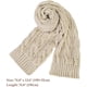 thumbnail image 2 of Bufanda gruesa de punto trenzado para hombre y mujer, cálida y larga, de invierno, LT01, 2 of 6