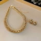 thumbnail image 2 of Conjunto de collar y pendientes con diamantes cuadrados, moderno, de lujo, con cadena de clavícula, personalizado y de alta sensibilidad., 2 of 5