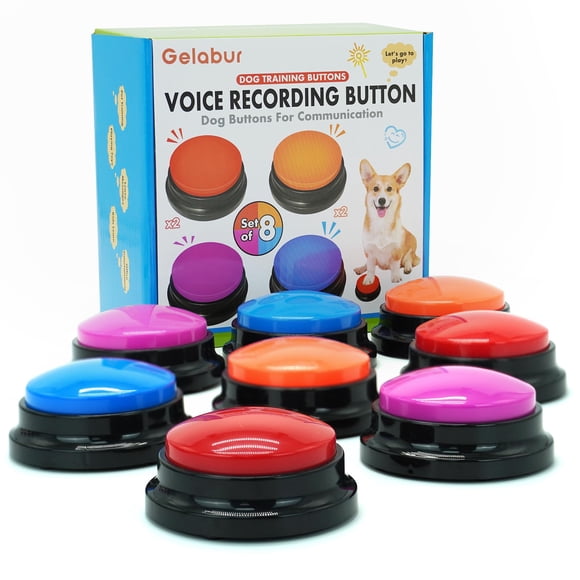 Botones para Perro Gelabur 8 unidades con grabación de voz