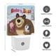 thumbnail image 2 of Masha y el Oso Luz nocturna LED con sensor de anochecer a amanecer para dormitorio, baño, pasillo, escaleras - Lámpara LED nocturna de enchufe, 0.5W - 1 pieza, 2 of 6