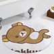 thumbnail image 5 of La Aventura de Rilakkuma en el Parque Temático Alfombra Redonda de Felpa Coral, Antideslizante, No Desprende Pelusas, Lavable y Duradera para Salón, Dormitorio y Habitación de Niños 60cm, 5 of 6