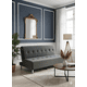 thumbnail image 1 of SOFA CAMA NEW GRIS OSCURO FELPA, 1 of 3