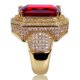 thumbnail image 4 of Anillos de Compromiso Brillantes Punky Rapero de Lujo a la Moda para Hombre Brillantes con Iced out Hip Hop Zirconia Cúbica Anillos para Hombre, 4 of 9