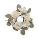 thumbnail image 2 of Corona De Rosas Con Forma De Vela, Aro Para Puerta Y Ventana, San Valentín, Color Blanco, 2 of 5