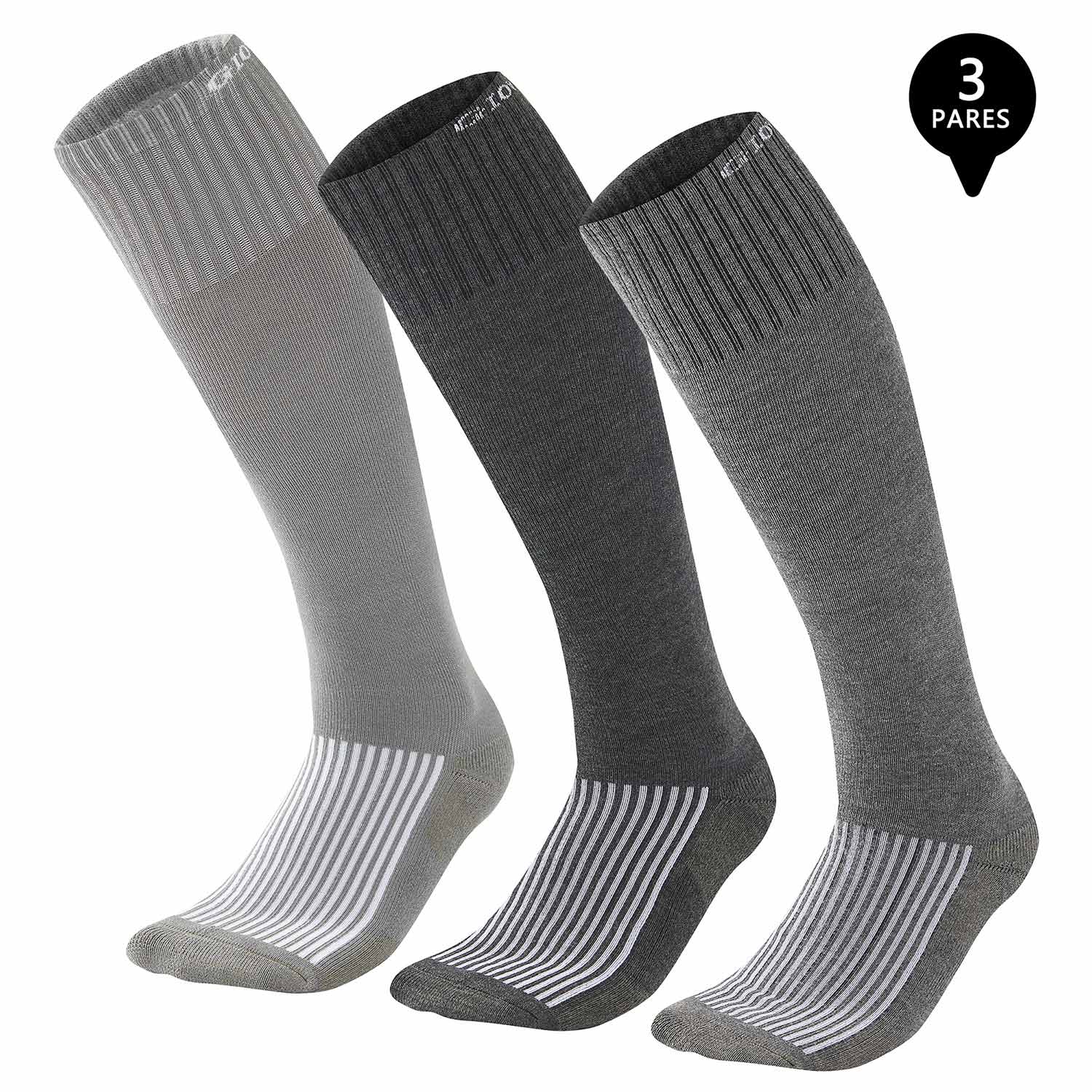 Giovacchino - Pack De 3 Calcetines Compresion Bambú Con Fibra De Cobre Hombre