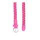 thumbnail image 2 of INSPIRE CHIC Cinturón Delgado Trenzado Ajustable para Mujer con Hebilla de Una Sola Punta cintura:26-33 Rosa, 2 of 5