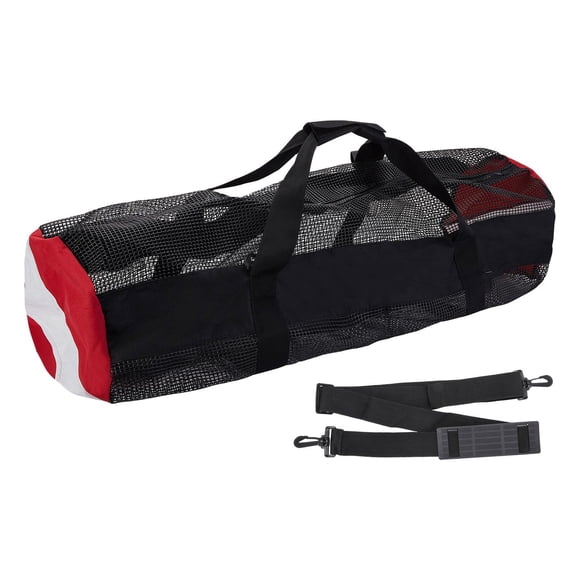 Bolsa de Lona de Malla para Buceo, Cremalleras Dobles, Bolsa de Malla Transpirable Portátil, Bolsa de Transporte para Natación, Gimnasio, Surf, Deport Redondo