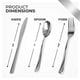 thumbnail image 5 of Cucharas desechables de plástico Stock Your Home 125 Silver (sin BPA), 5 of 7