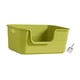 thumbnail image 4 of Caja De Arena Abierta Inodoro Para Gatos Con Manijas Huecas Fácil De Limpiar Para Gatos De Interior Verde, 4 of 5