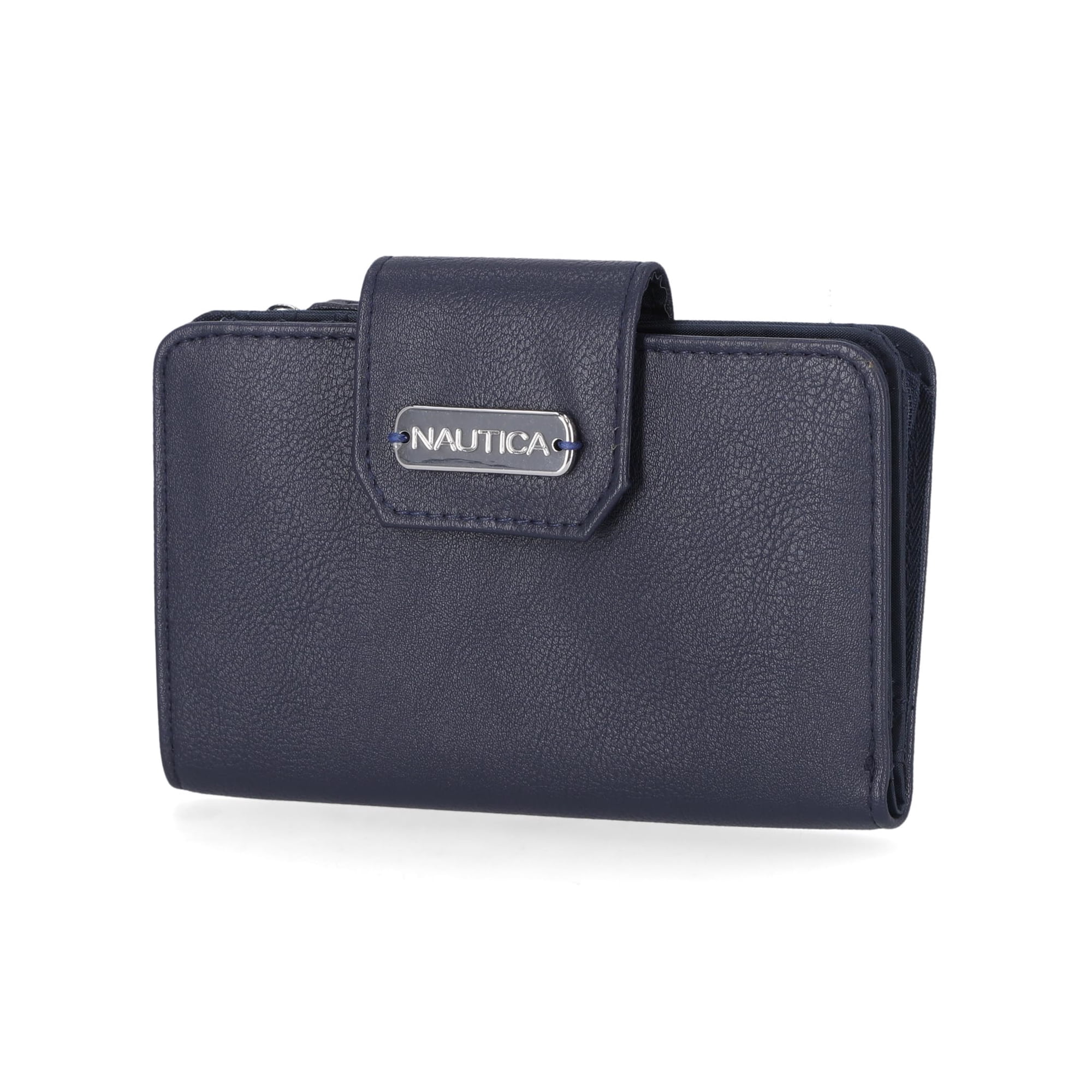 Wallet Nautica Close Reach De Piel Vegana Rfid Indigo Para Mujer