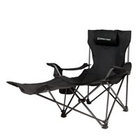 Terra Force - Silla Plegable Camping Con Apoya Brazos Y Pies Premium