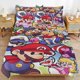 thumbnail image 1 of Super Mario Bed Duvet Cover Microfiber Bedding Sets 3D Printed Lightweight 3 Piece Comforter Sets for Kids Boys Girls, 1 of 5