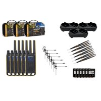 Motorola Solutions - Radio Bidireccional Motorola Talkabout T475, Paquete De 6 Unidades, Negro/Amarillo