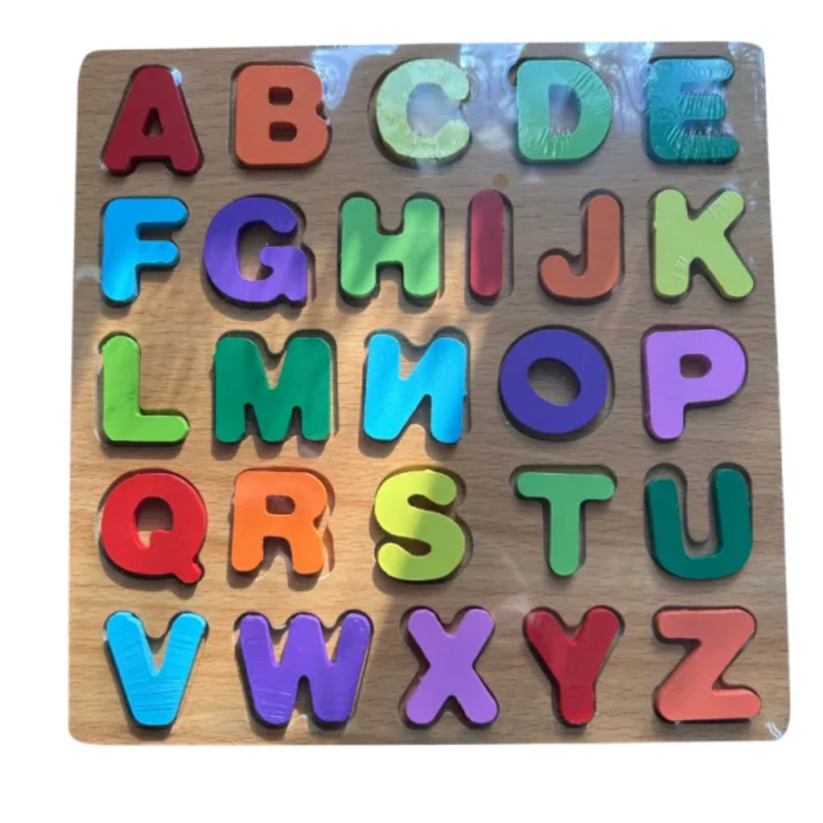 Genérico - Tabla Letra Encaje Juguete Madera