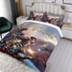 thumbnail image 3 of Planeta del Tesoro Conjunto de sábanas temático, trío de piezas, cómodo y amigable con la piel, diseño único, regalo de decoración para el hogar para familiares, amigos y fans, 90 cm * 190 cm, 3 of 6