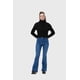 thumbnail image 4 of Jeans Mujer Flare Línea Lavada Azul, 4 of 4
