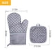 thumbnail image 2 of Guantes y agarraderas para horno resistentes al calor - 4 guantes de algodón y agarraderas para horno con agarre de silicona antideslizante y brazo largo, 2 of 7