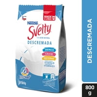Leche En Polvo Descremada Bolsa 800 G Svelty