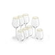 thumbnail image 1 of Set 4 Copas 380 Ml + 4 Vasos 350 Ml Borde Dorado Skylen, 1 of 3