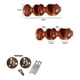 thumbnail image 3 of Pack 2 Unidades Soporte Doble De Madera Chocolate 19/28 Mm, 3 of 3