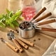 thumbnail image 5 of Juego de tazas y cucharas medidoras DAJLFA de acero inoxidable, 8 piezas, 5 of 9
