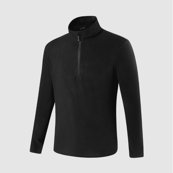 Polera Ii Capa Micropolar Liso Medio Cierre Hombre