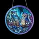 thumbnail image 2 of 1pc, Halloween Owl Glass Window Pendant - Perfect for Home and Outdoor Decorations and Gifts, 2 of 4