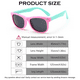 thumbnail image 4 of Gafas de sol polarizadas para niños con montura flexible de goma TPEE para niños y niñas, 4 of 5