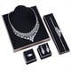 thumbnail image 1 of 4 Pzas Juegos de Joyería de Boda Collar de Zirconia Aretes Pulsera Anillo Ajustable Rojo/azul/verde Juegos de Joyería para Mujer Juegos de Joyería para Boda, 1 of 9