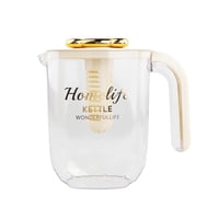 Magideal - Jarabarra De Agua, Jarra De Agua Jarra De Té Helada Portátil Moderno Con Tapa Y Mango De Contenedor De Bebidas Para Pescar En La Mesa De Comedor Picni Beige