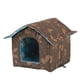 thumbnail image 2 of Casas para para el invierno, al aire libre, impermeables, cálidas, resistentes a la intemperie, cama para , perrera para , Cuadrado M Marrón forma cuadrada m Marrón, 2 of 5