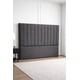thumbnail image 3 of Respaldo Cama 2 Plaza Lineal Moderno Lino Premium Color Gris, 3 of 3