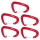 thumbnail image 1 of 5pcs 16KN Mosquetones De Puerta De Alambre De Aluminio Seguridad Escalada Hamaca Rojo, 1 of 5