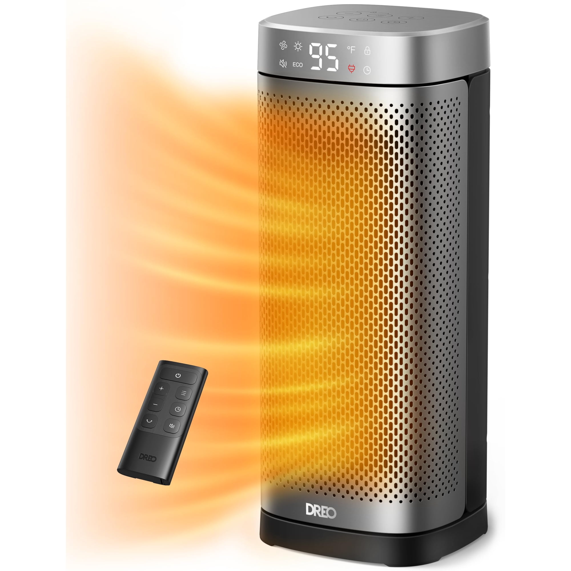 Space Heater Dreo Portátil De 16 Pulgadas Con Control Remoto Ptc De Cerámica De 1500 W