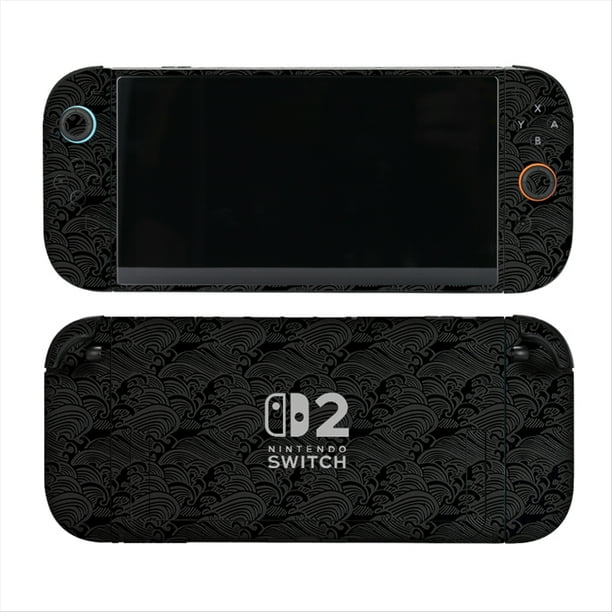 Juego de calcomanías para Nintendo Switch 2 y Joy-Cons: antiarañazos, sin burbujas, sin residuos, material adhesivo de primera calidad; película protectora de cobertura total para consola y mandos